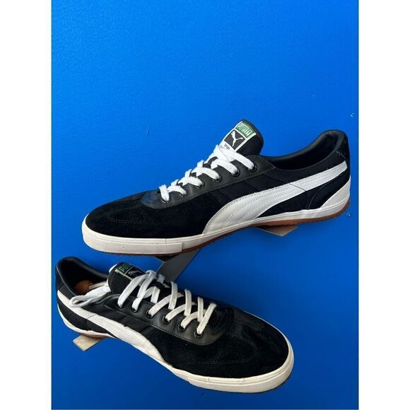 Puma TT Super Suede Lifestyle Sneakers Black / Silver 341553-12 Men\'s 14